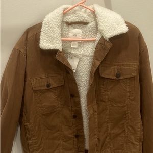 H&M Corduroy Sherpa Jacket- BRAND NEW with TAGS